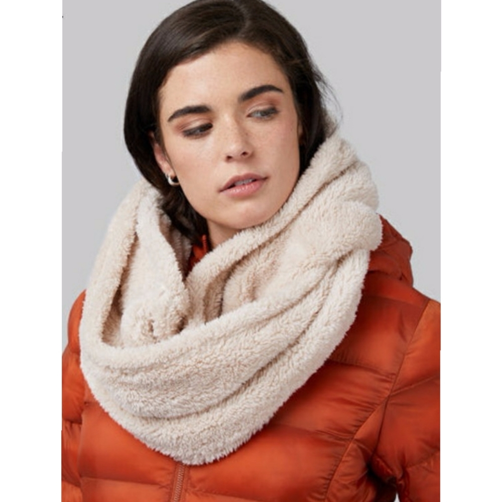 32° Degrees Faux Double Sided Plush Sherpa Infinity Warm Winter Long Scarf OS - Picture 11 of 15